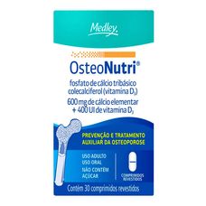 Osteonutri Apsen Pharma 400Ui+ 600mg com 30 comprimidos revestidos