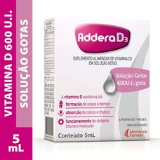 Vitamina D Addera 600Ui/ml gotas 5ml