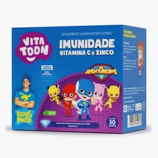 Vitatoon Imunidade Maxinutri Luccas Neto Vitamina C + Zn Sabor Uva 30 Gomas