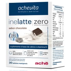 Inelatte Ache Zero Chocolate com 30 Tabletes