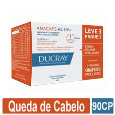 Ducray Anacaps Activ + com 90 cápsulas