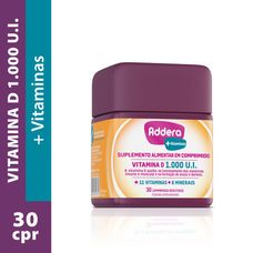 Vitamina D Addera 1.000Ui + Vitaminas com 30 comprimidos revestidos