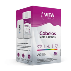 Cabelos Pele E Unhas Vita Clinical  Com 60 Cápsulas