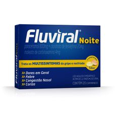 Fluviral Noite Neo Quimica 800mg+ 20mg+ 4mg com 20 comprimidos