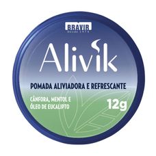 pomada Alivik Aliviadora E Refrescante 12g