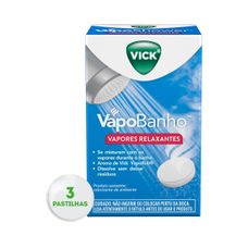 Vapobanho Vick Vapores Relaxante com 3 pastilhas