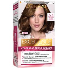 Tintura Imedia Loréal 5.3 Castanho Claro Dourado