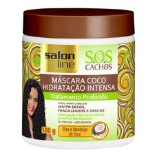Máscara Capilar Hidratante Salon Line Coco Sos Cachos 500g
