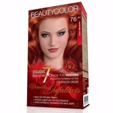 Tintura Beauty Color 76.44 Vermelho Ruivo Absoluto Infalível