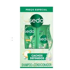 Kit Seda Shampoo Cachos Definidos 325ml  + Condicionador Cachos Definidos 325ml