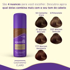 Retoque Instatâneo Spray Koleston Castanho Claro 100ml