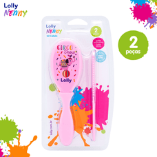 Escova+ Pente Lolly Baby Tip Rosa