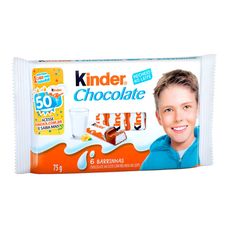 Chocolate Kinder Recheio Ao Leite com 6 Unidades 75g