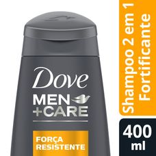Shampoo Dove Men +Care Força Resistente 2 Em 1 400ml