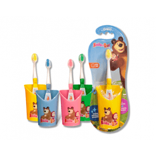 Escova Dental Green Infantil Masha E O Urso com Copinho