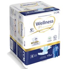 Fralda Geriátrica Wellness Premium Unissex M com 8 Unidades