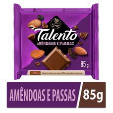 Chocolate Talento Amêndoas E Passas 85g
