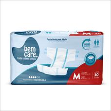 Fralda Geriatrica Bem Care Economica M 30 Unidades