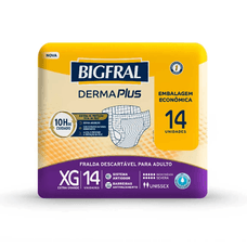 Fralda Bigfral Derma Plus Economica Xg 14 Unidades