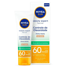 Protetor Solar Nivea Facil Controle De Oleosidade Fps60 Cor Media 40g