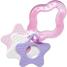 Mordedor Clean Infantil Lolly com Estrela Rosa